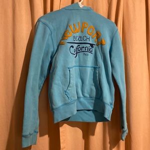 Blue Hollister hoodie